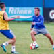 Arthur treinando pelo Grêmio