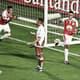 Willian Tesillo comemora gol em Independiente Santa Fe 3 x 0 Santiago Wanderers
