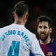 Sergio Ramos e Messi - Barcelona x Real Madrid