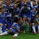 Drogba empatou o jogo para o Chelsea no fim do segundo tempo. Mesmo jogando em Munique, o time inglês derrotou o Bayern nos pênaltis e deu a volta olímpica
