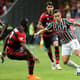 No primeiro turno, o Flamengo venceu o Fluminense por 2 a 0 em Brasília