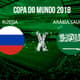 Rússia e Arábia Saudita fazem o jogo de abertura da Copa do Mundo