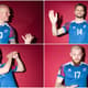Fotos oficiais dos jogadores da Islândia
