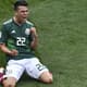 Olha o Lozano comemorando o gol d a vitória do México sobre a Alemanha