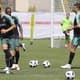 Cristiano Ronaldo e seus companheiros treinaram em Kratovo antes de embarcar para Moscou