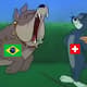 Perfil de humor suíço postou meme de Tom e Jerry ironizando empate do Brasil. O vídeo com a montagem fez sucesso e foi reproduzido por uma TV do país europeu