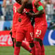 O momento mágico: Baloy comemora o primeiro gol do Panamá na história das Copas