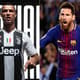 Montagem - Cristiano Ronaldo e Messi