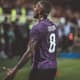Gerson celebra gol no primeiro jogo oficial pela Fiorentina