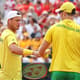 Lleyton Hewitt e John Peers diante da Áustria pela Copa Davis