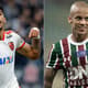 Montagem  Lucas Paquetá, do Flamengo, e Marcos Júnior, do Fluminense.