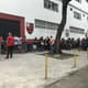 Fila da torcida do Flamengo na Gávea por ingressos