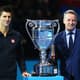 Novak Djokovic e Chris Kermode, presidente da ATP