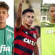 Montagem - Gabriel Verón (Palmeiras), Reinier (Flamengo) e o goleiro Lucão (Vasco)