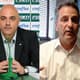 Montagem VAIVÉM - Galiotte e Landim (presidentes de Palmeiras e Flamengo)