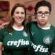 Nickollas e a mãe, Silvia Grecco, assistirão ao primeiro jogo do ano no Allianz em camarote