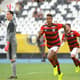 Bruno Henrique, estreante deste sábado, fez os dois gols da virada do Flamengo sobre o Botafogo. Veja galeria LANCE!