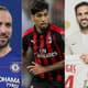 Montagem com Higuaín (Chelsea), Paquetá (Milan) e Fabregas (Monaco)