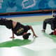 Prova de dupla mista de breakdancing, que foi uma das modalidades em disputa nos Jogos da Juventude de Buenos Aires-2018 (Crédito: COI)