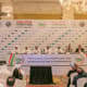 Coletiva aconteceu na capital dos Emirados Árabes Unidos com representantes presentes (Foto divulgação UAEJJF)