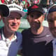 Novak Djokovic, John McEnroe, Pete Sampras e Tommy Haas jogam juntos em Indian Wells
