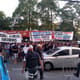 Protesto da torcida do Vasco