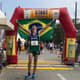 Felipe Costa da Silva comemora o título da IAU Continental de Ultramaratona de 100 km Américas (Divulgação)