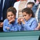 Leo, Charlene Riva, Myla Rose,e Lenny Federer em Wimbledon