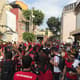 Torcida do Flamengo em Lima, no Peru