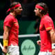 Rafael Nadal e  Feliciano López vibram em partida na Copa Davis