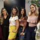 Mirelle Moschella, Luana Alves, Karen Realli, Laurinha Cintra, Milena Magrini e Bruna Unzueta no evento de domingo
