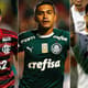 Montagem - Flamengo, Palmeiras e Red Bull Bragantino