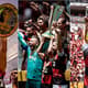Montagem - Jogadores Flamengo (Instagram)