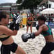 Disputas do Beachboxing agitaram a praia da Barra da Tijuca neste domingo (16) (Foto: Renzo Masarelli)