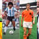 Montagem - Pele, Maradona, Cruyff e Beckenbauer