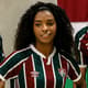 Luany foi modelo das novas camisas do Fluminense