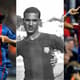 Montagem Barcelona - Ronaldinho Gaúcho, Fausto e Daniel Alves