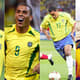 Montagem - Roberto Carlos, Ronaldo, Denilson e Pelé