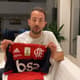 Camiseta do jogador Éverton Ribeiro do Flamengo é um dos itens que estará disponível em Leilão Virtual
