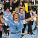 Lugano levantando a taça da Copa América de 2011
