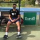 Thiago Monteiro em treino da ADV Tennis em Itajaí