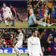 Montagem - Goleadas do Barcelona sobre o Real Madrid