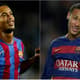 Montagem - Ronaldinho e Neymar - Barcelona