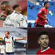 Montagem - Lacazette (Arsenal), Rashford (Manchester United), Harry Kake (Tottenham) e Roberto Firmino (Liverpool)