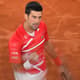 Novak Djokovic vibra em batalha contra Stefanos Tsitsipas