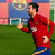Treino - Barcelona - Messi