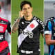 Montagem - Filipe Luís (Flamengo), Cano (Vasco) e Geromel (Grêmio)