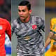 Montagem - Lewandowski (Bayern), Dudu (Al Duhail) e Gignac (Tigres)