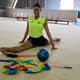 Barbara Domingos, atleta da ginástica rítmica e medalhista de prata nos Jogos Pan-Americanos de Lima (Foto: Divulgação)