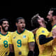 Comemoração do Brasil na final contra a Polônia